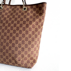 Gucci GG Canvas Tote Bag Brown