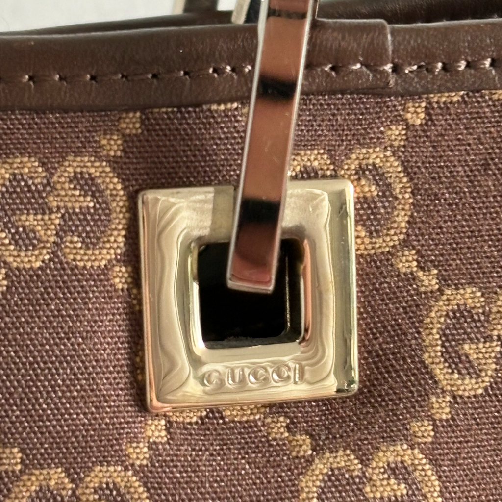 Gucci GG Canvas Tote Bag Brown