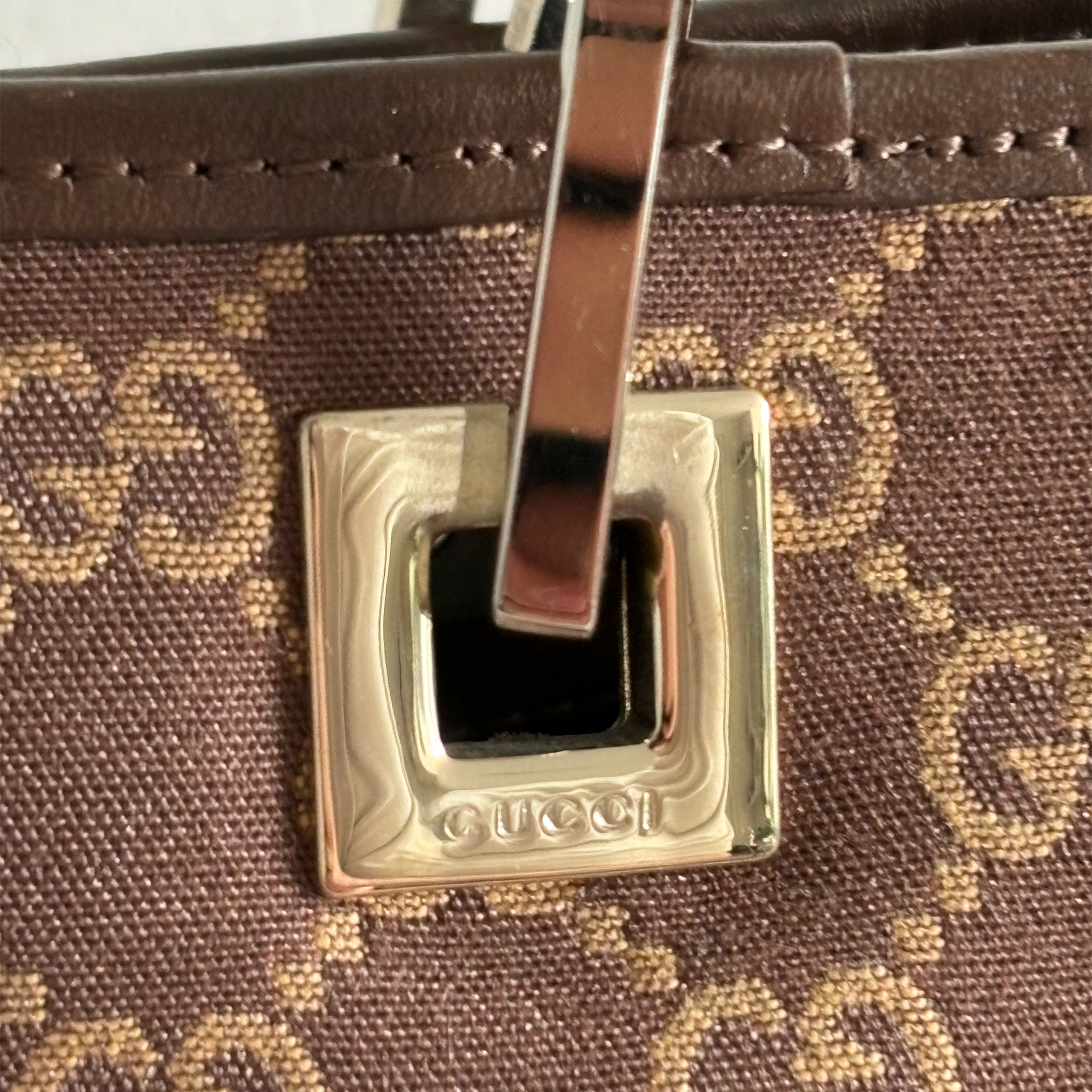 Gucci GG Canvas Tote Bag Brown