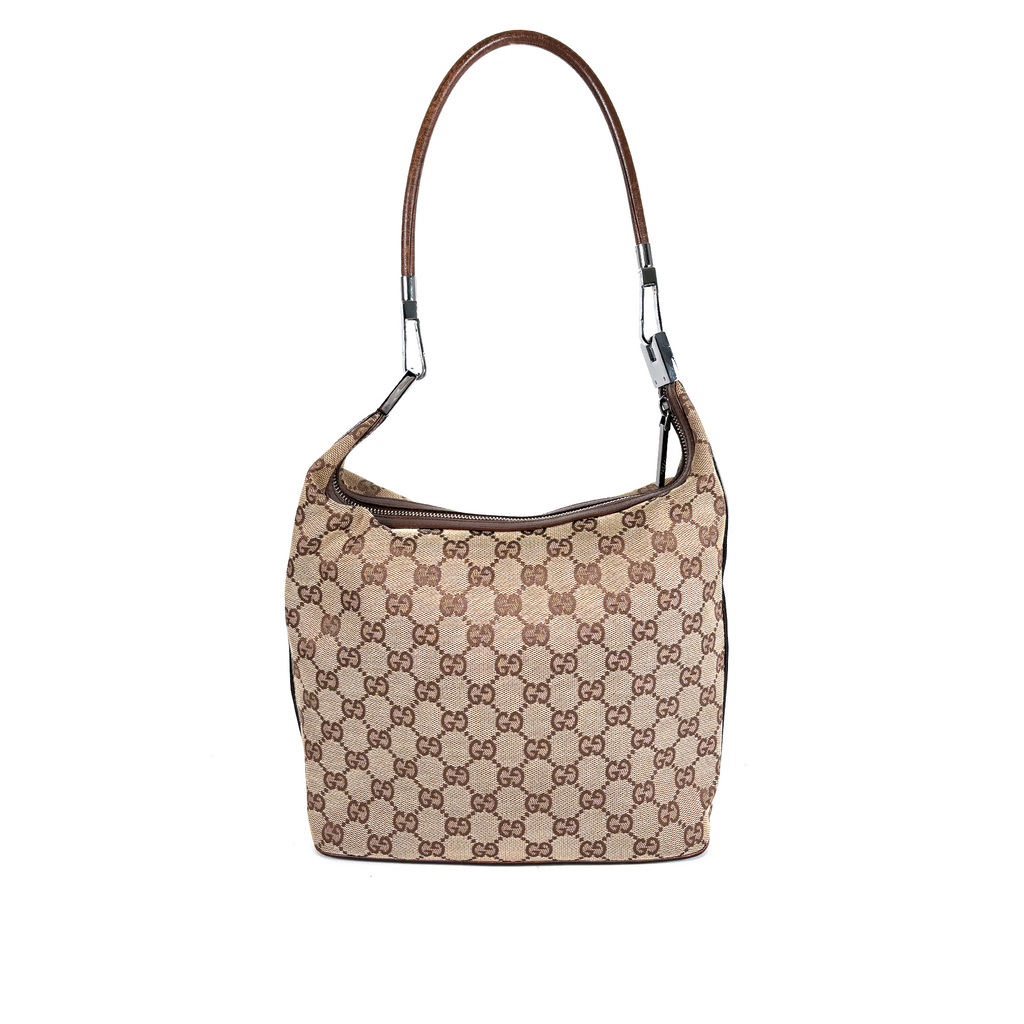 Gucci GG Hobo Canvas Clasp Brown