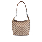Gucci GG Hobo Canvas Clasp Brown