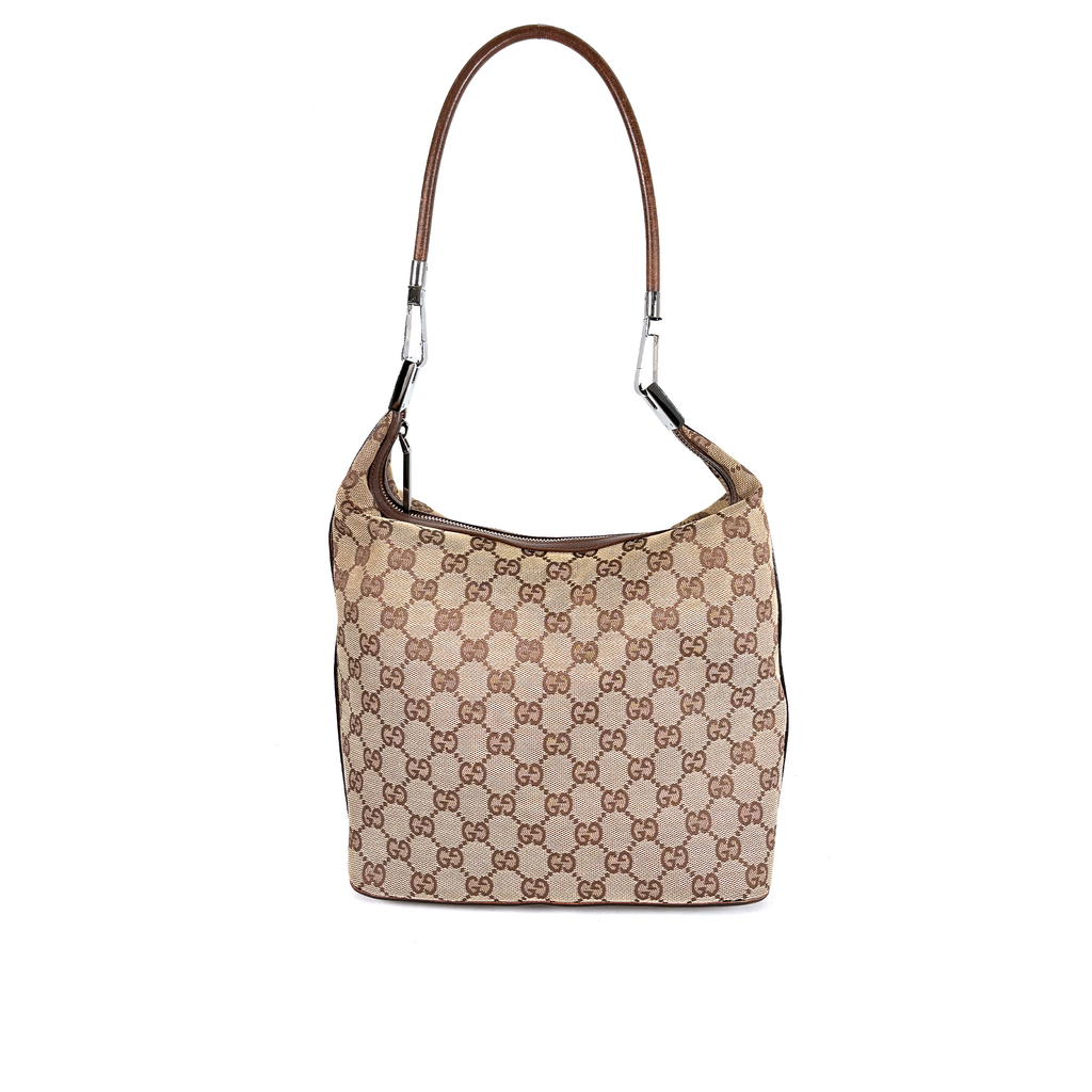 Gucci GG Hobo Canvas Clasp Brown