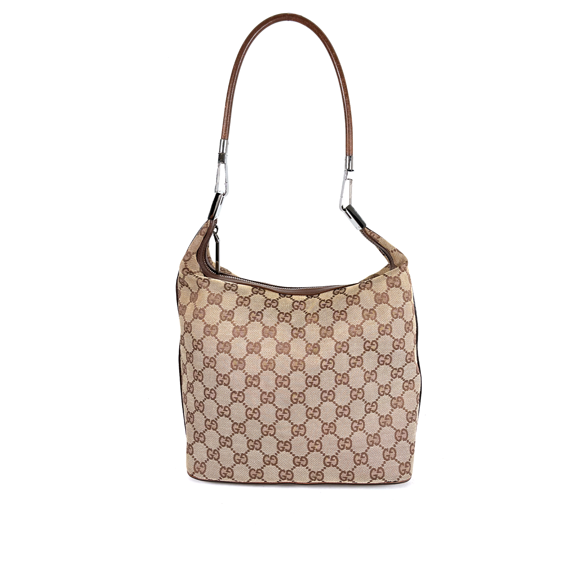 Gucci GG Hobo Canvas Clasp Brown