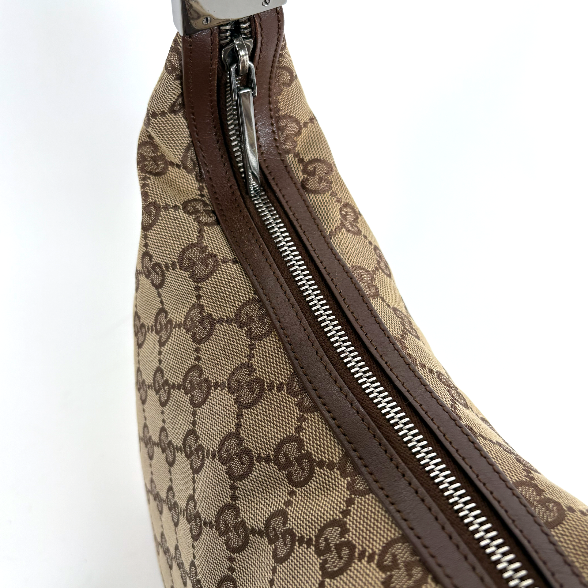 Gucci GG Hobo Canvas Clasp Brown