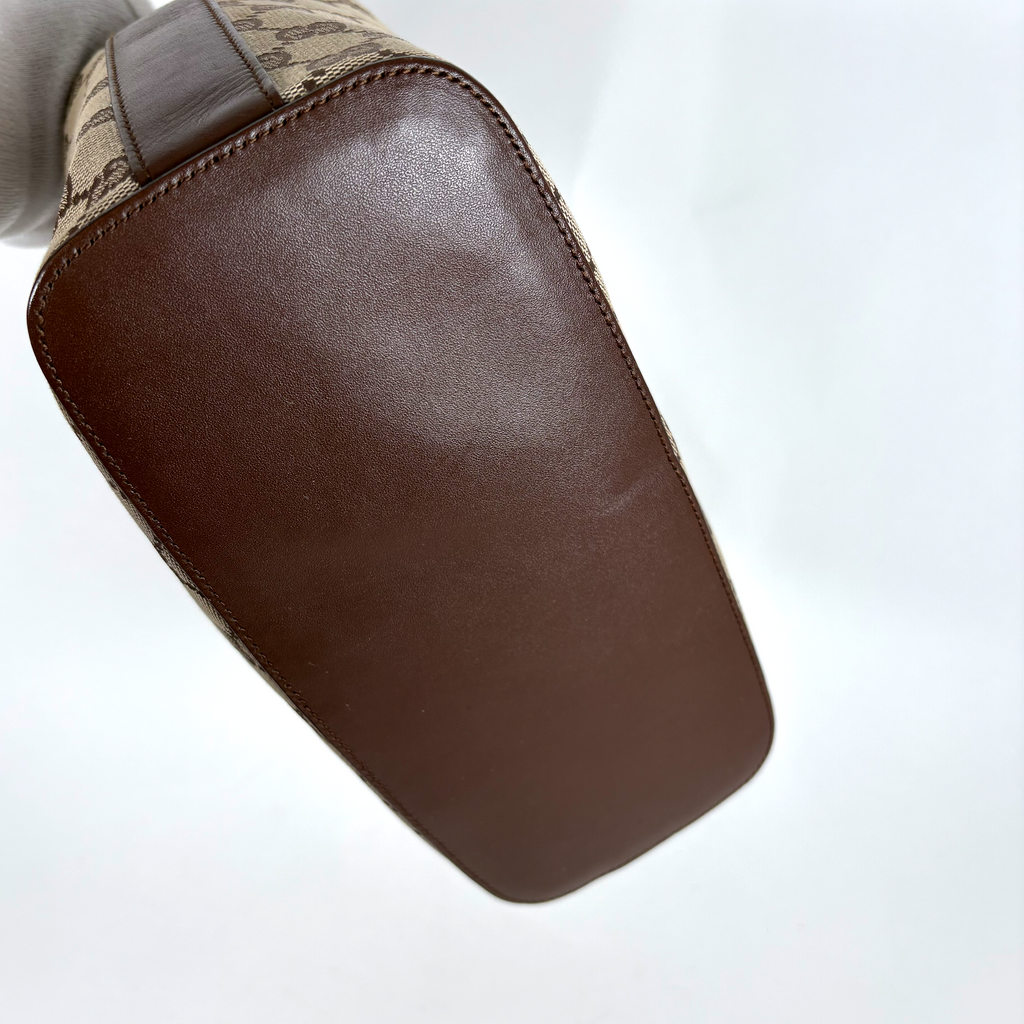 Gucci GG Hobo Canvas Clasp Brown