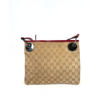 Gucci GG Canvas Ring Crossbody Burgundy Red