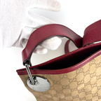 Gucci GG Canvas Ring Crossbody Burgundy Red