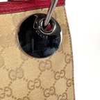 Gucci GG Canvas Ring Crossbody Burgundy Red
