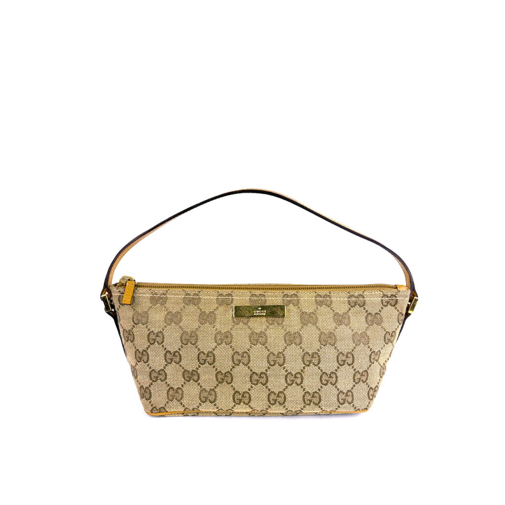 Gucci GG Beige Monogram Boat Bag