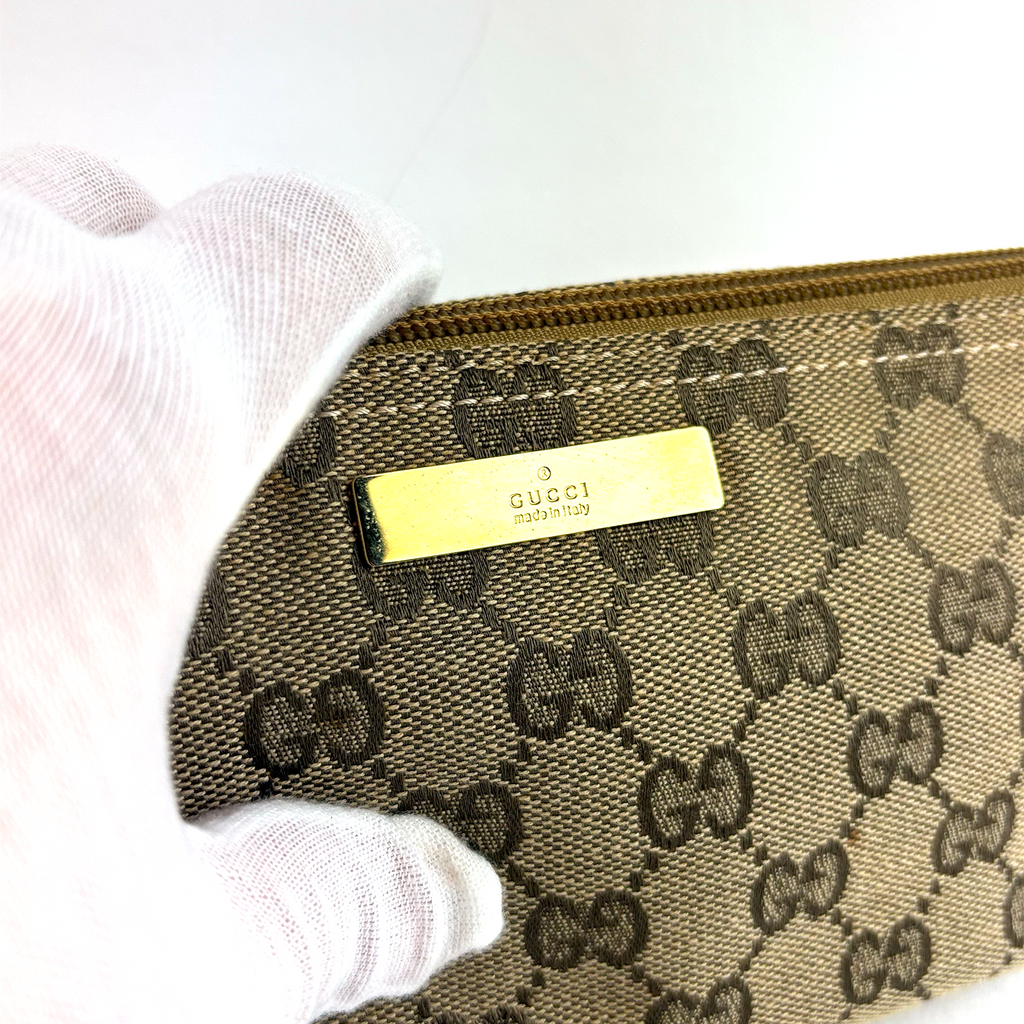 Gucci GG Beige Monogram Boat Bag