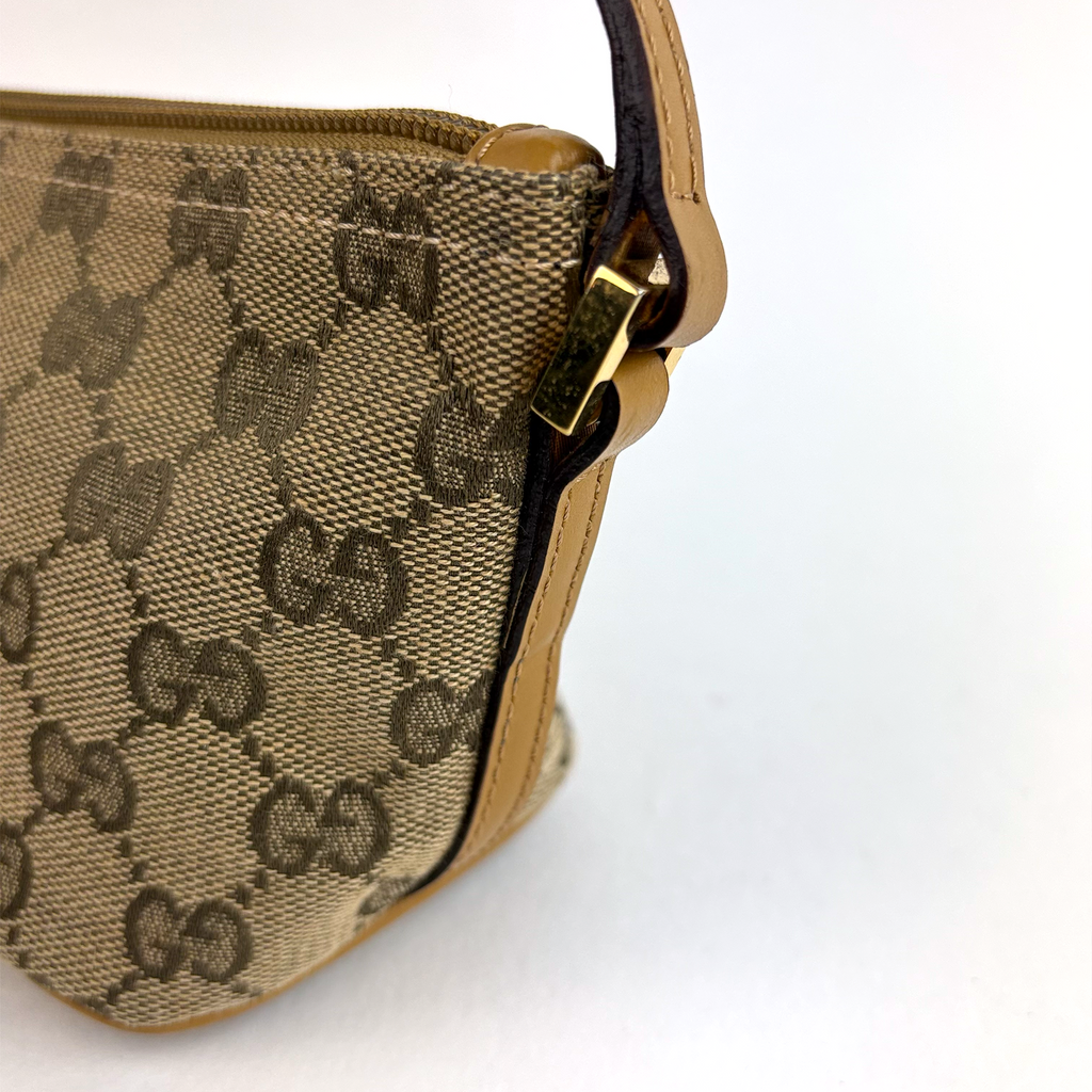 Gucci GG Beige Monogram Boat Bag