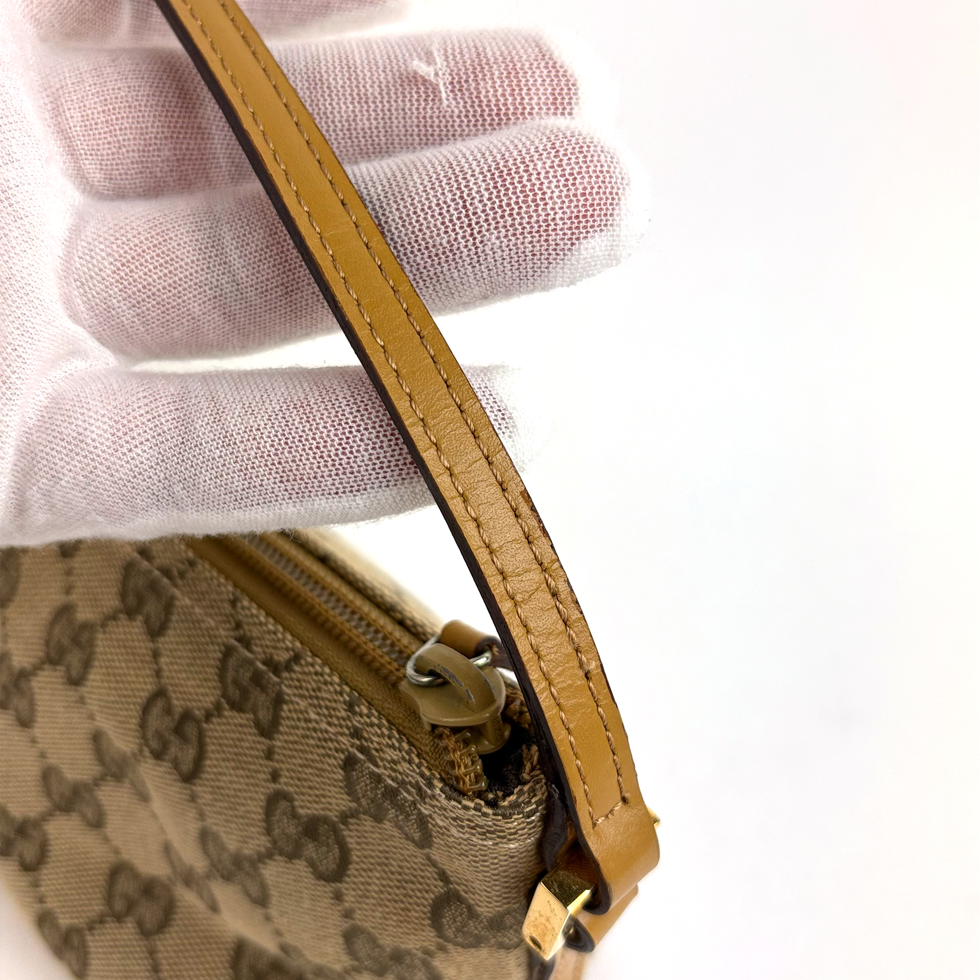 Gucci GG Beige Monogram Boat Bag