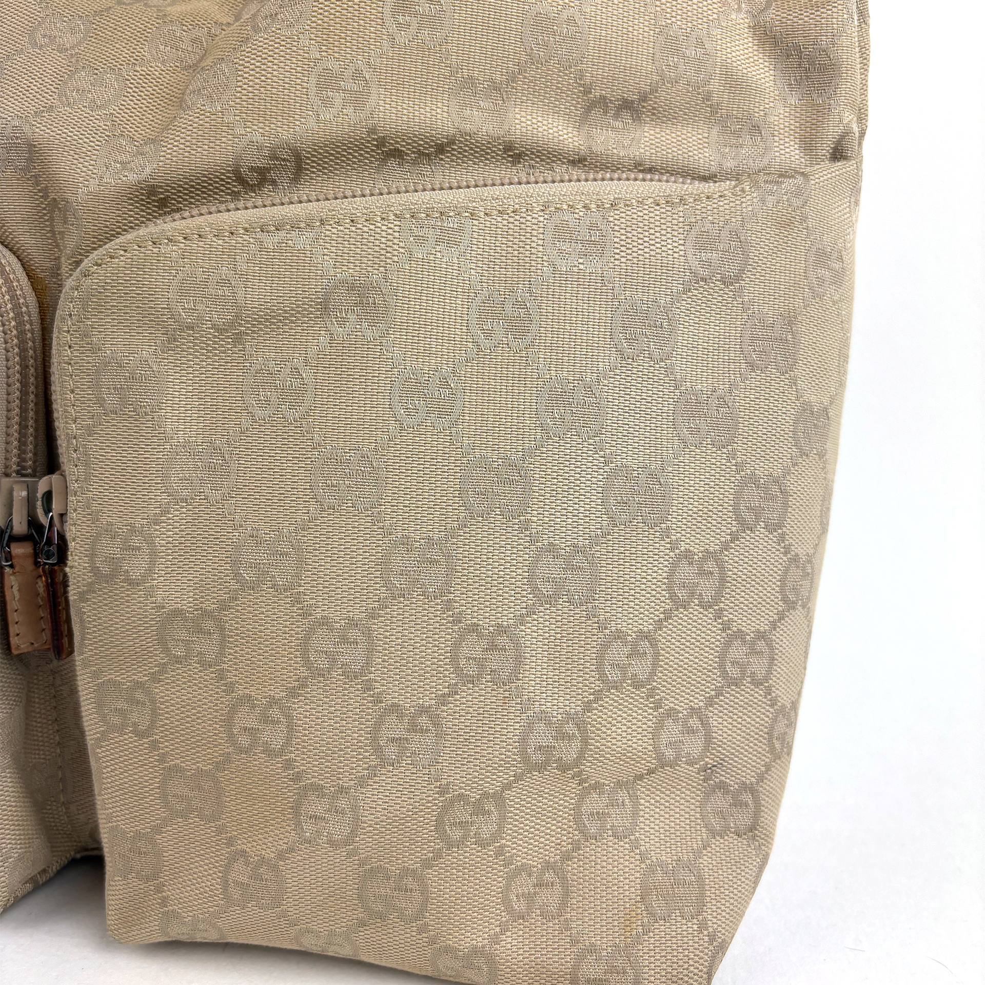 Gucci GG Monogram Double Pocket Hobo Shoulder Bag