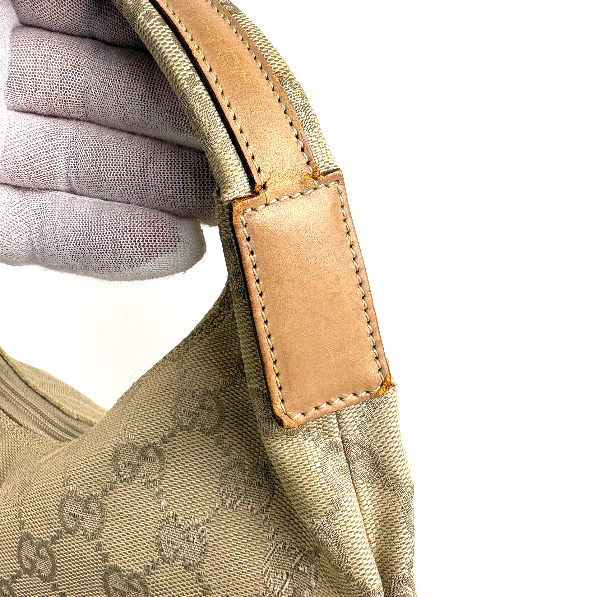 Gucci GG Monogram Double Pocket Hobo Shoulder Bag