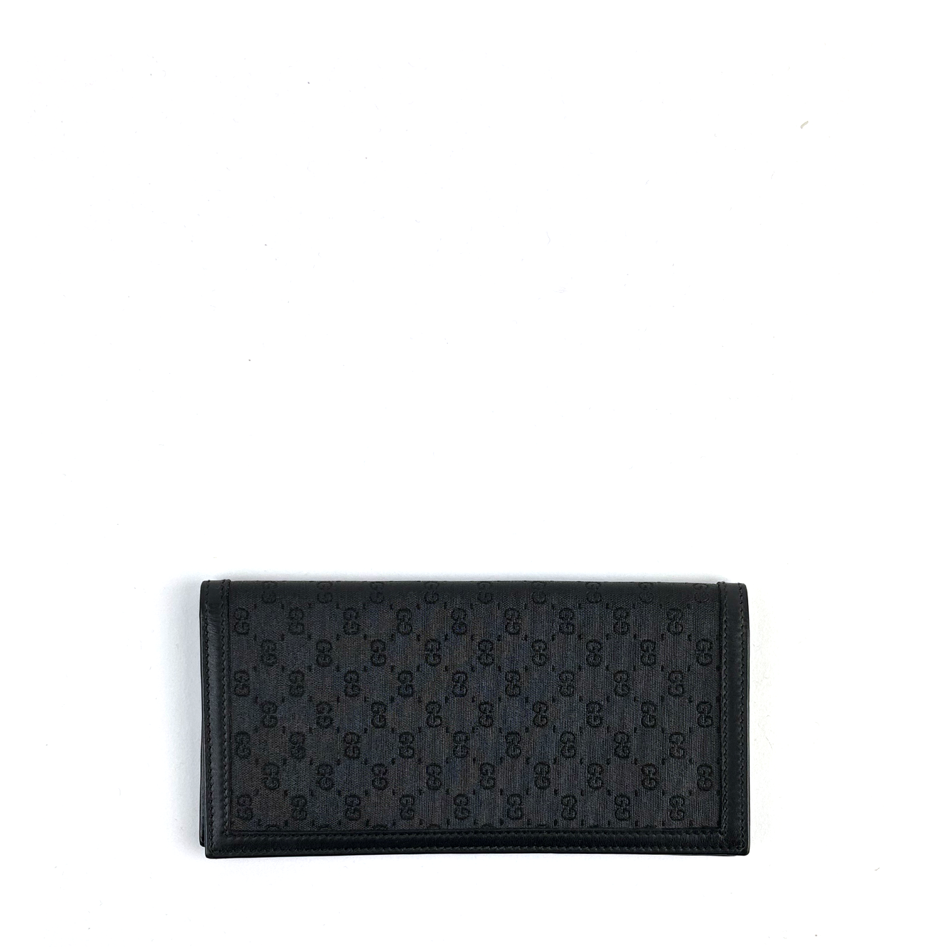 Gucci GG Shima Pattern Black Long Wallet