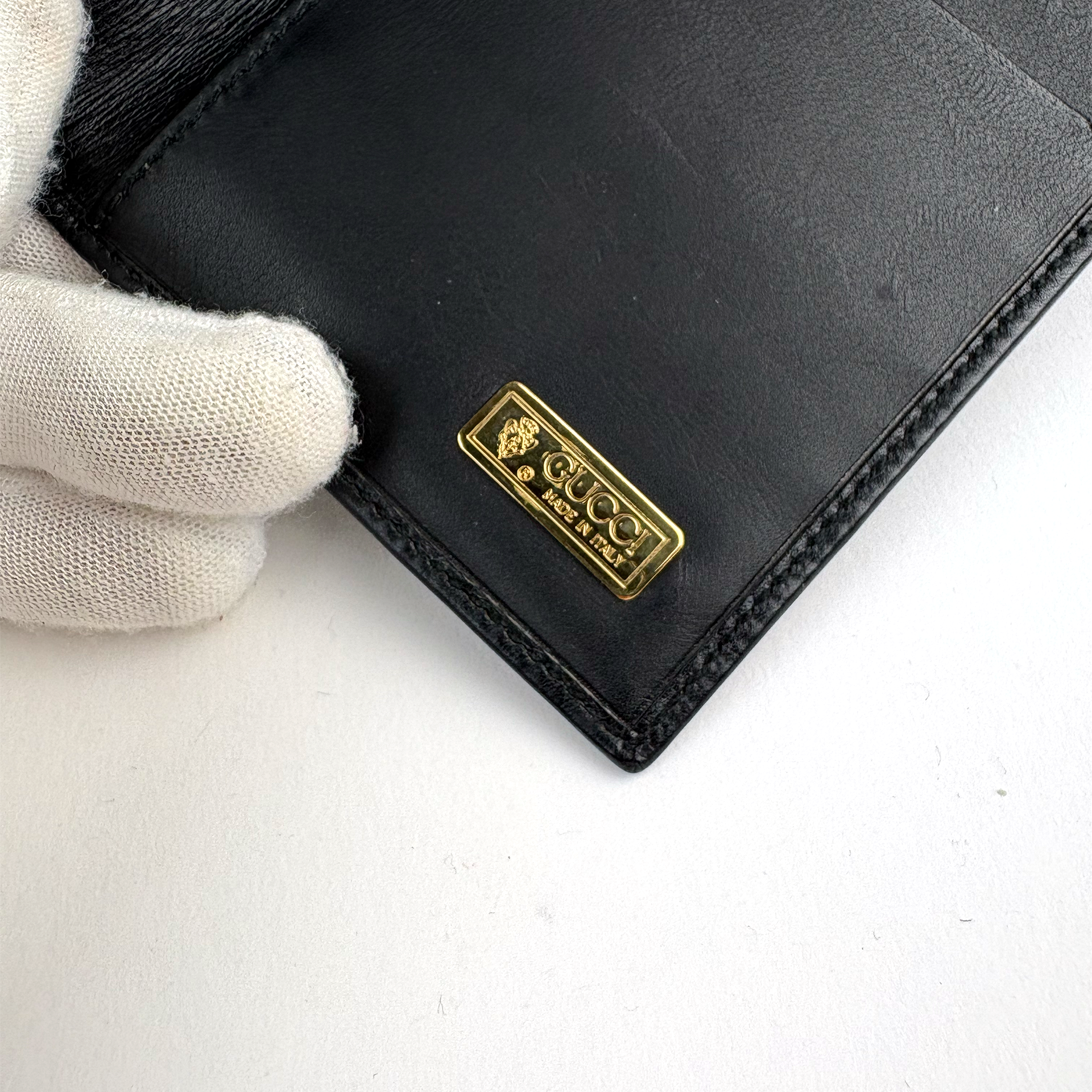 Gucci GG Shima Pattern Black Long Wallet