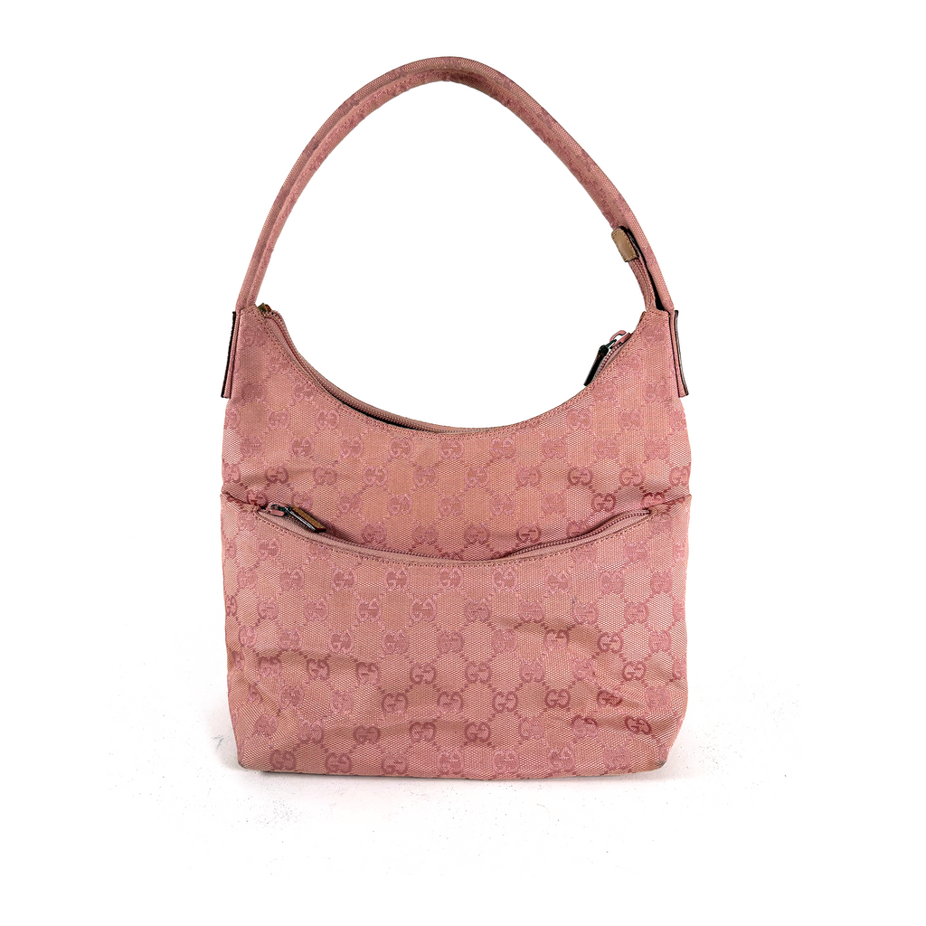 Gucci GG Canvas Shoulder Bag Pink