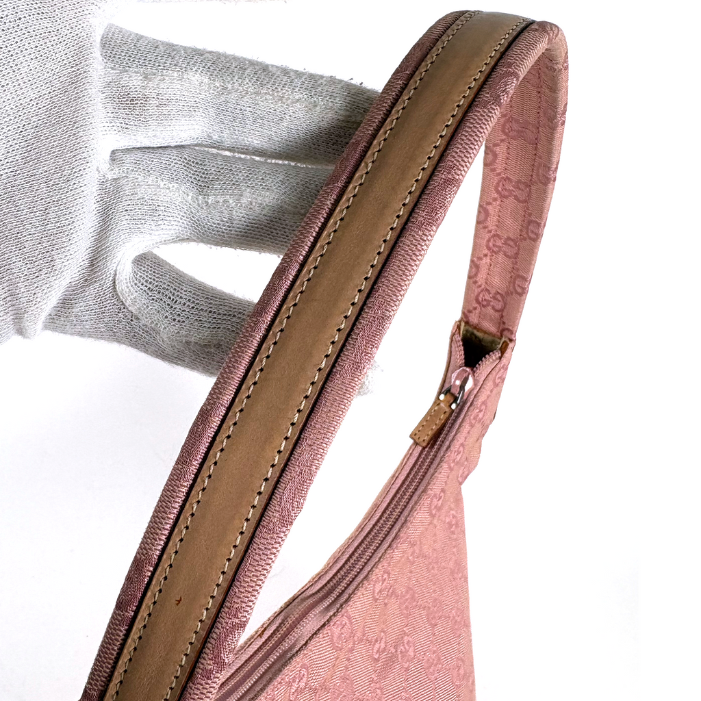 Gucci GG Canvas Shoulder Bag Pink