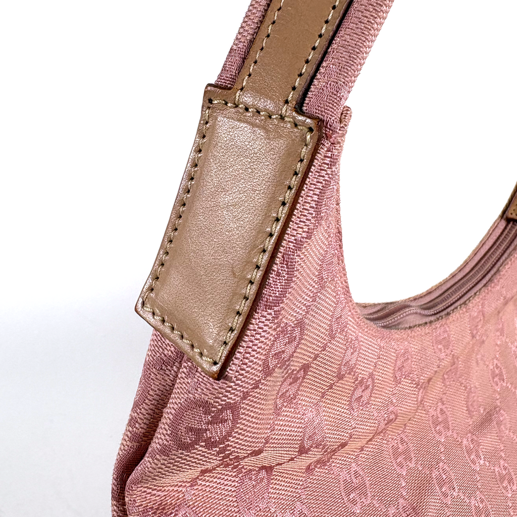 Gucci GG Canvas Shoulder Bag Pink