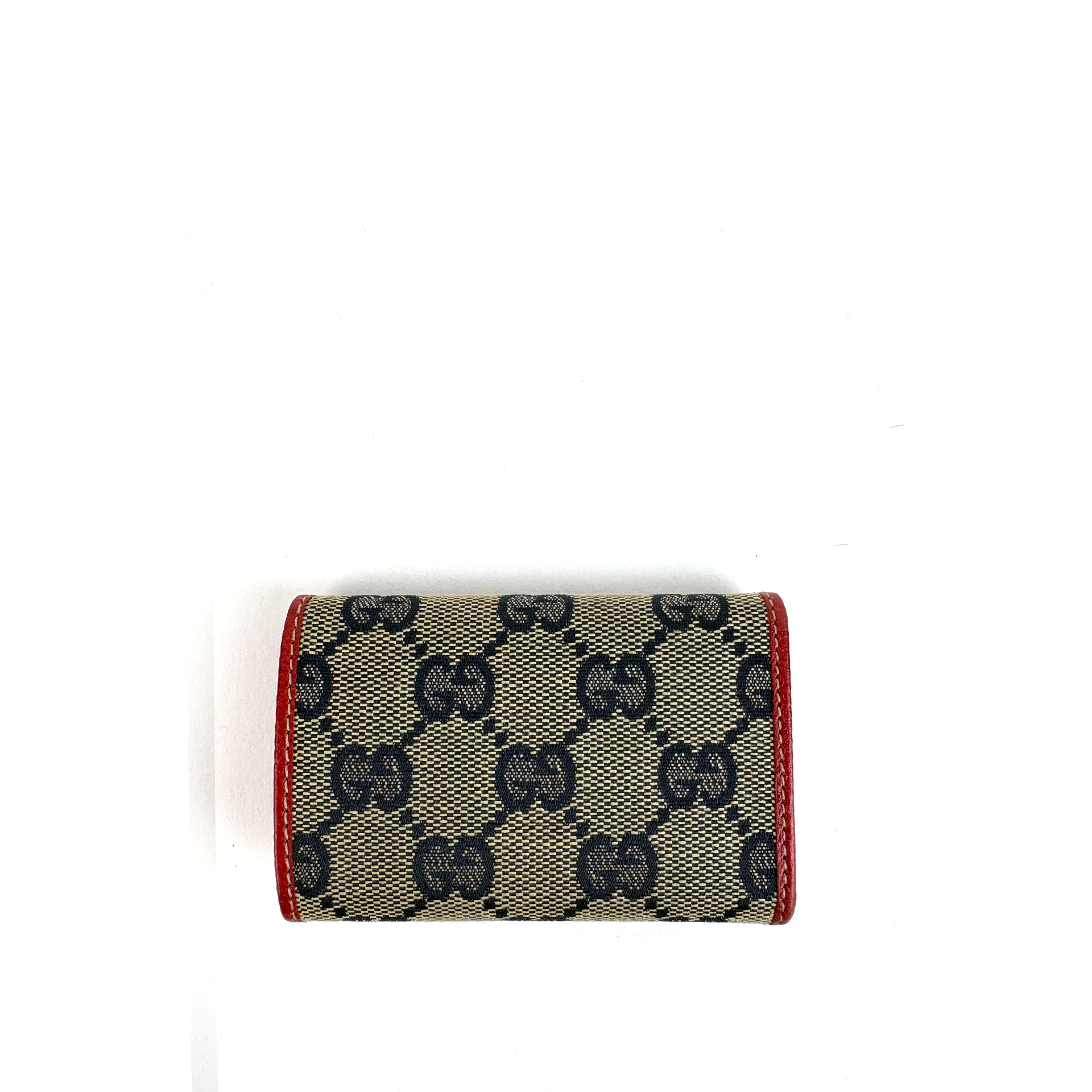 Gucci GG Supreme 6 Key Holder Case Red