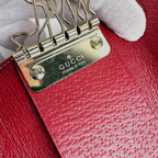 Gucci GG Supreme 6 Key Holder Case Red
