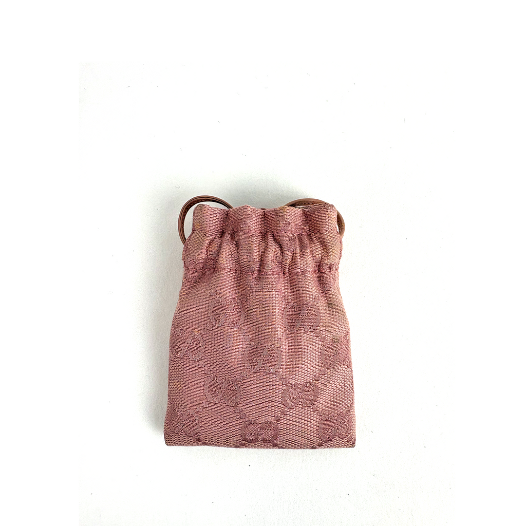 Gucci GG Canvas Pink Mini Drawstring