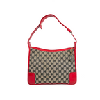 Gucci GG Canvas Shoulder Bag Red