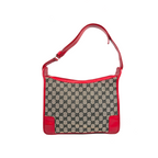 Gucci GG Canvas Shoulder Bag Red