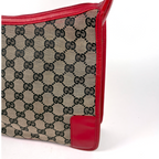 Gucci GG Canvas Shoulder Bag Red