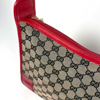 Gucci GG Canvas Shoulder Bag Red