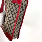 Gucci GG Canvas Shoulder Bag Red