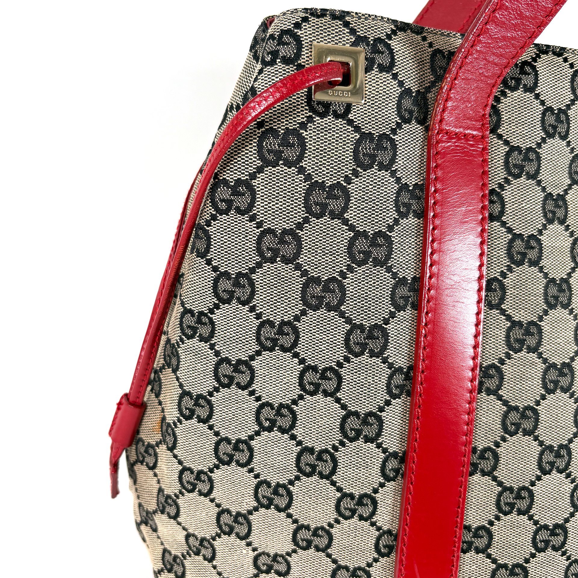 Gucci GG Hobo Tote Bag Red