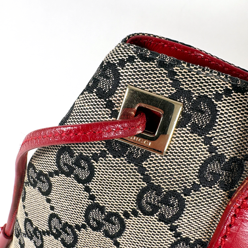 Gucci GG Hobo Tote Bag Red
