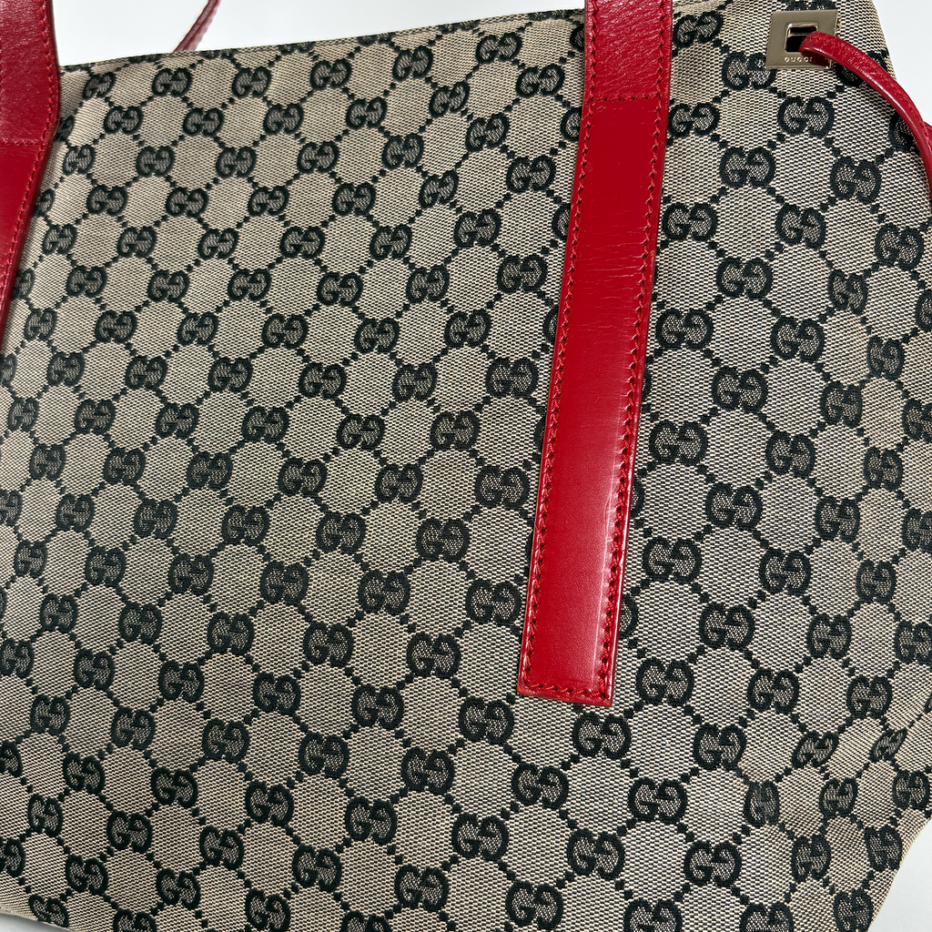 Gucci GG Hobo Tote Bag Red