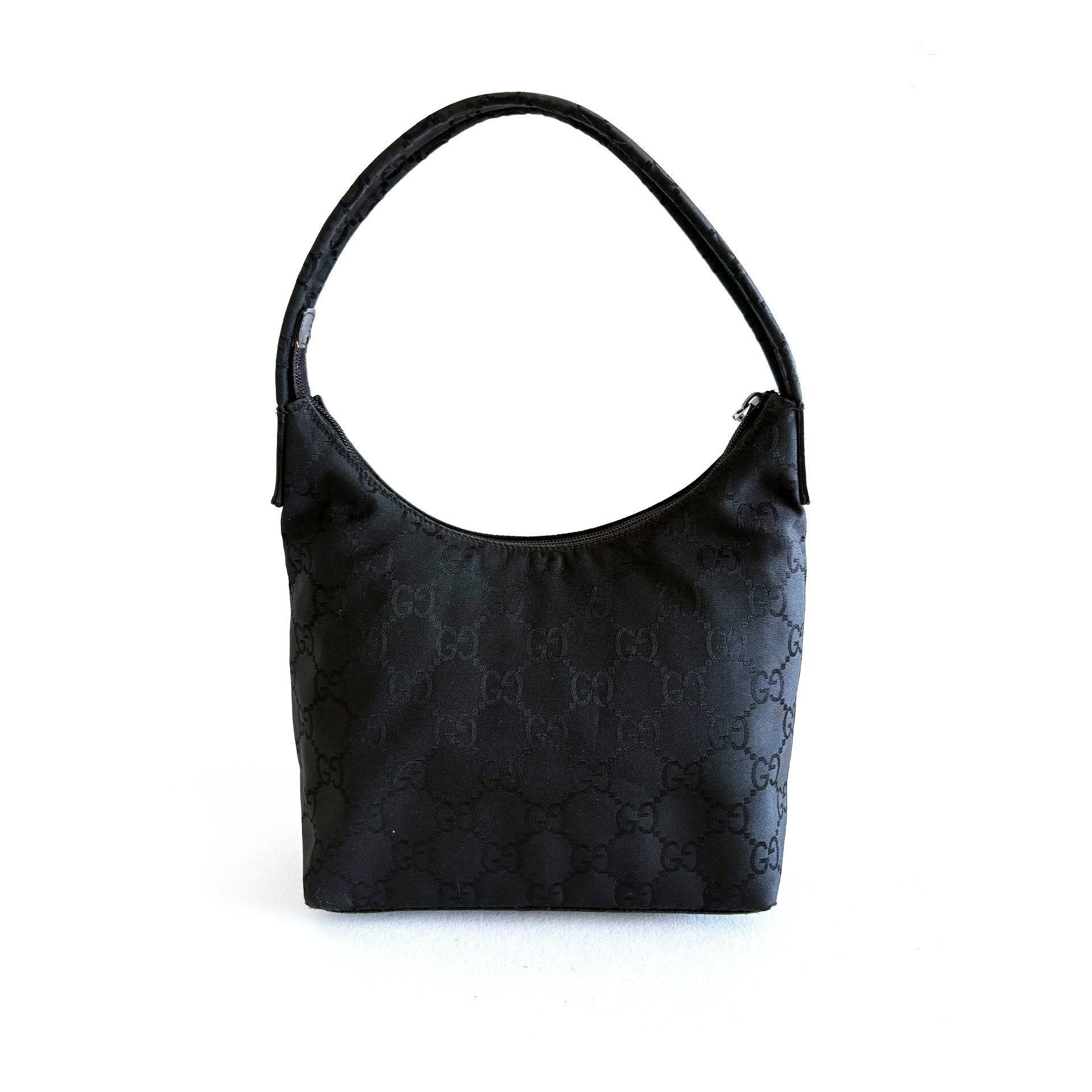 Gucci Nylon Shoulder Bag Black