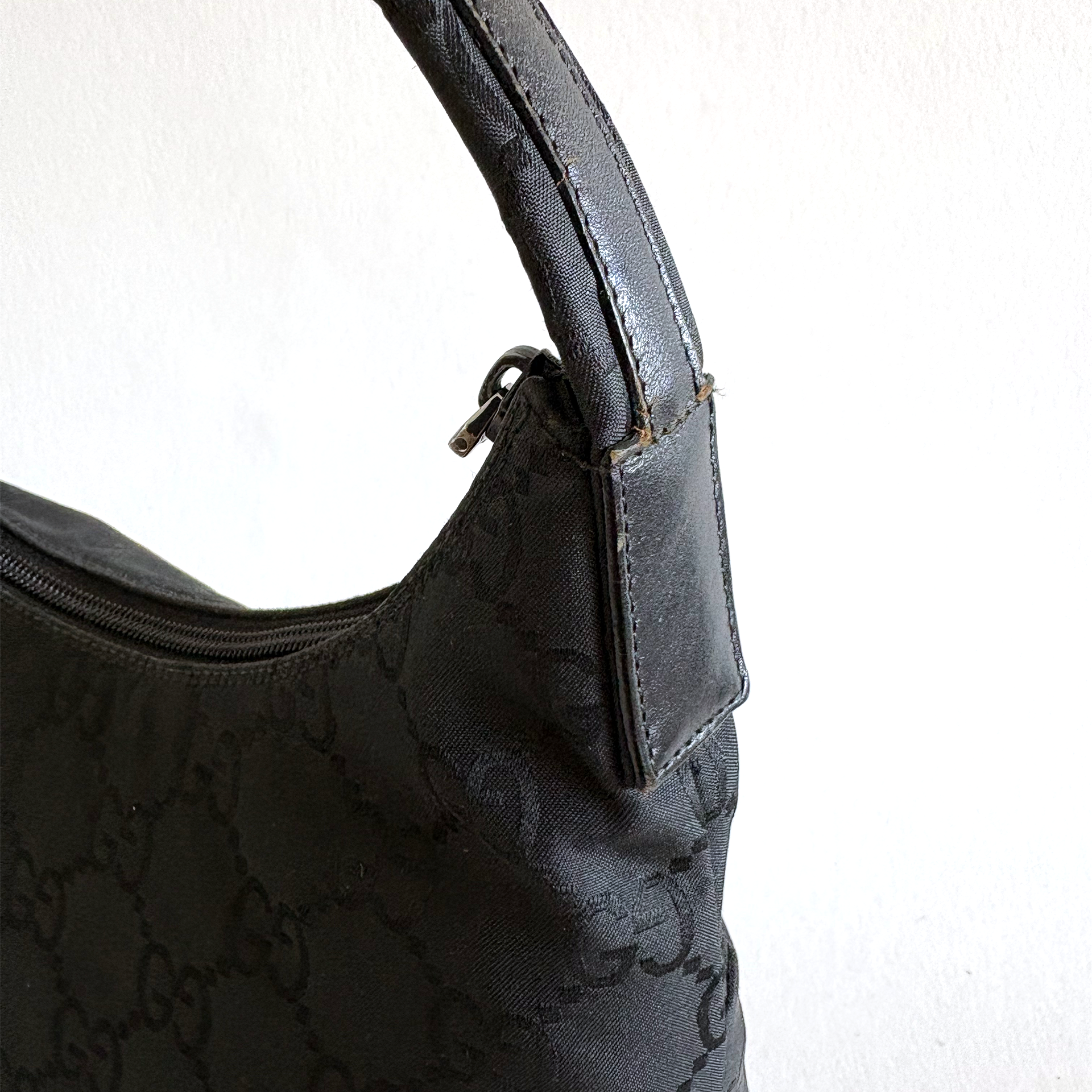 Gucci Nylon Shoulder Bag Black