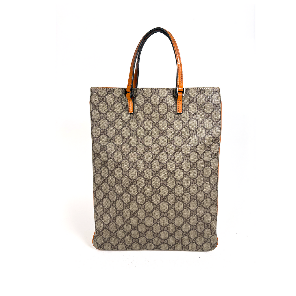 Gucci GG PVC Tall Tote Bag Orange