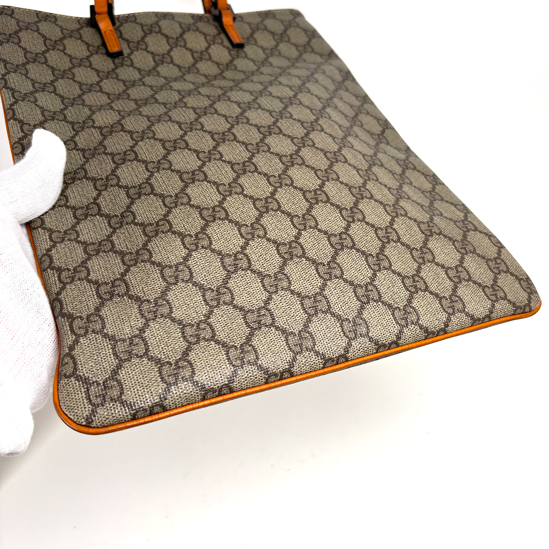 Gucci GG PVC Tall Tote Bag Orange