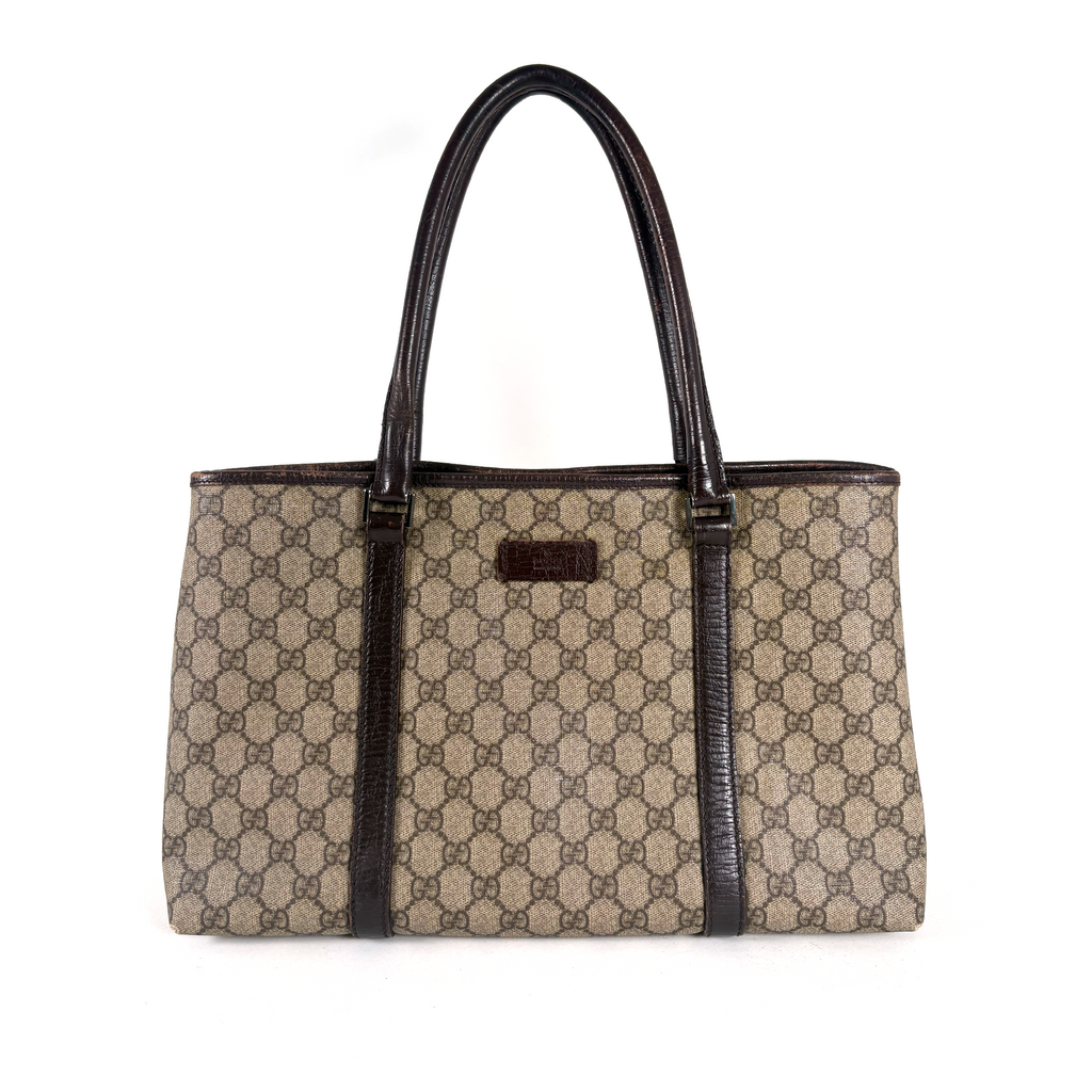 Gucci PVC Tote Bag Brown