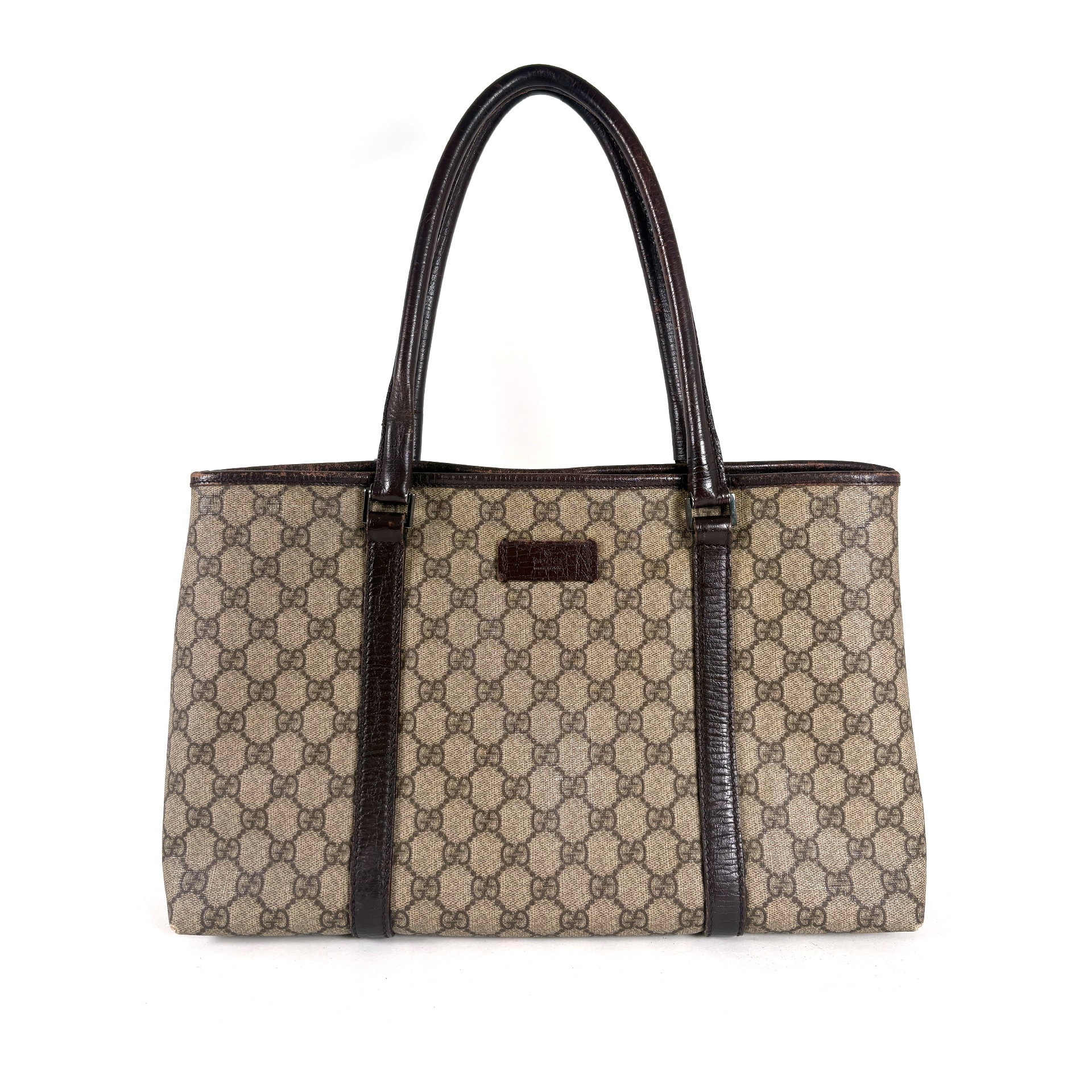 Gucci PVC Tote Bag Brown