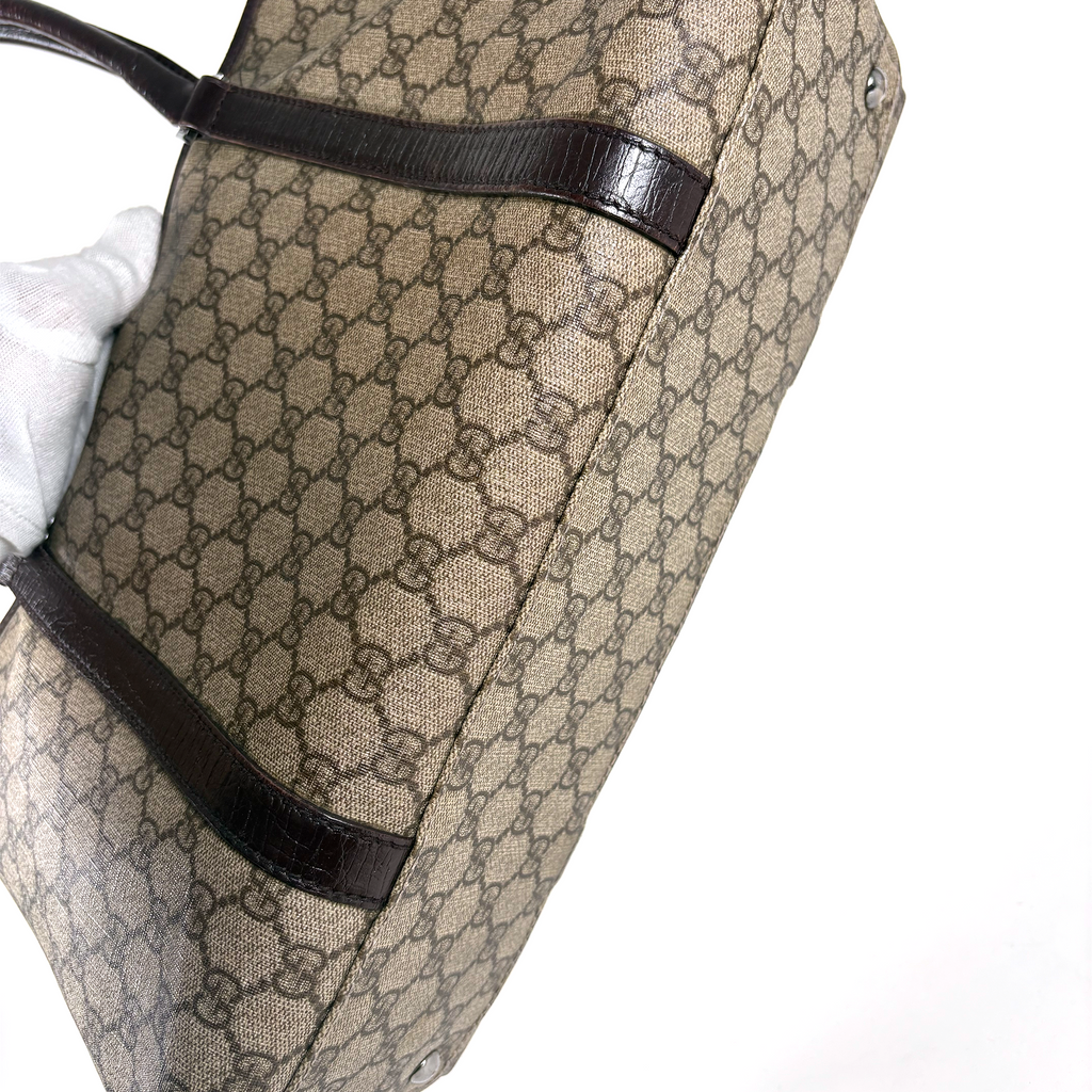 Gucci PVC Tote Bag Brown