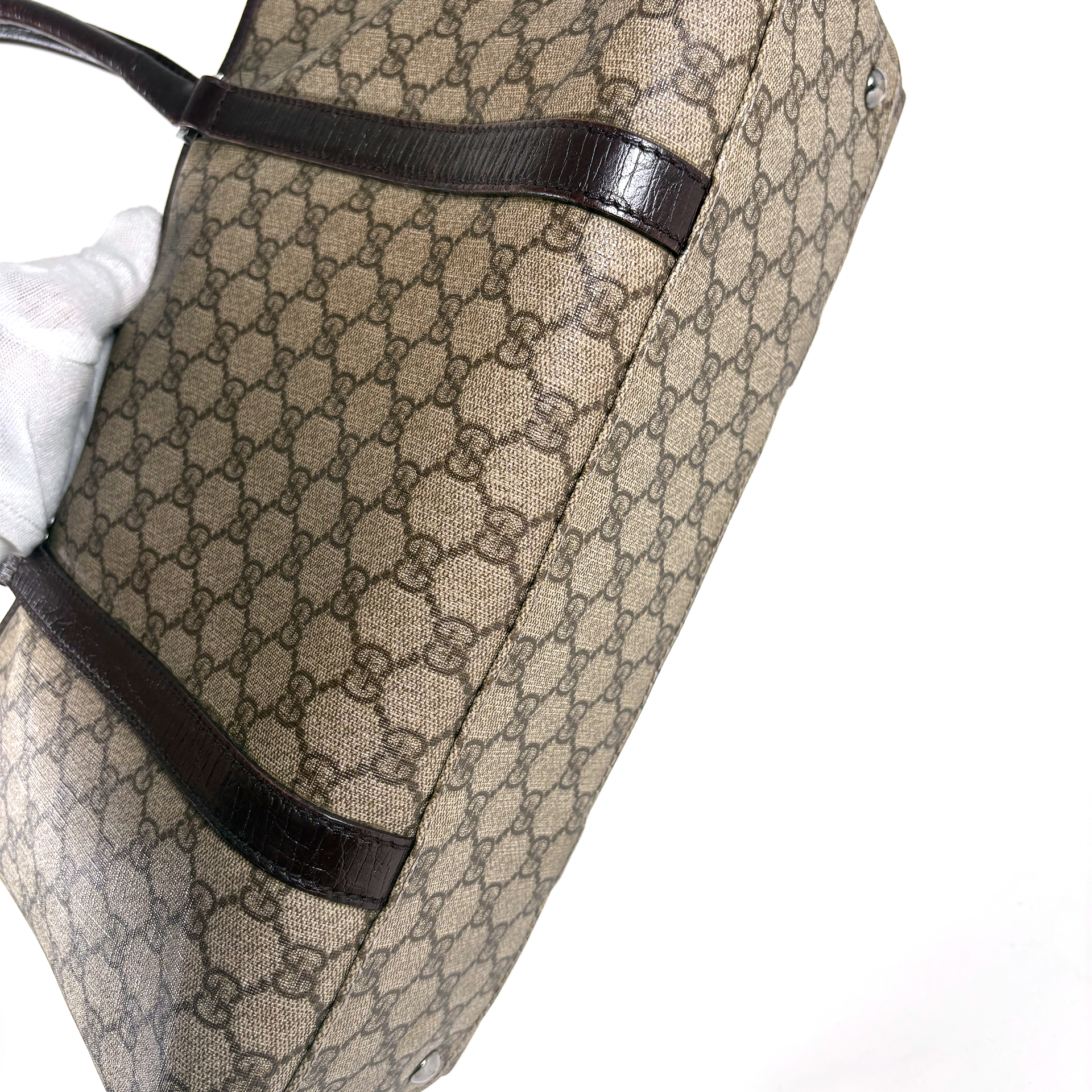 Gucci PVC Tote Bag Brown