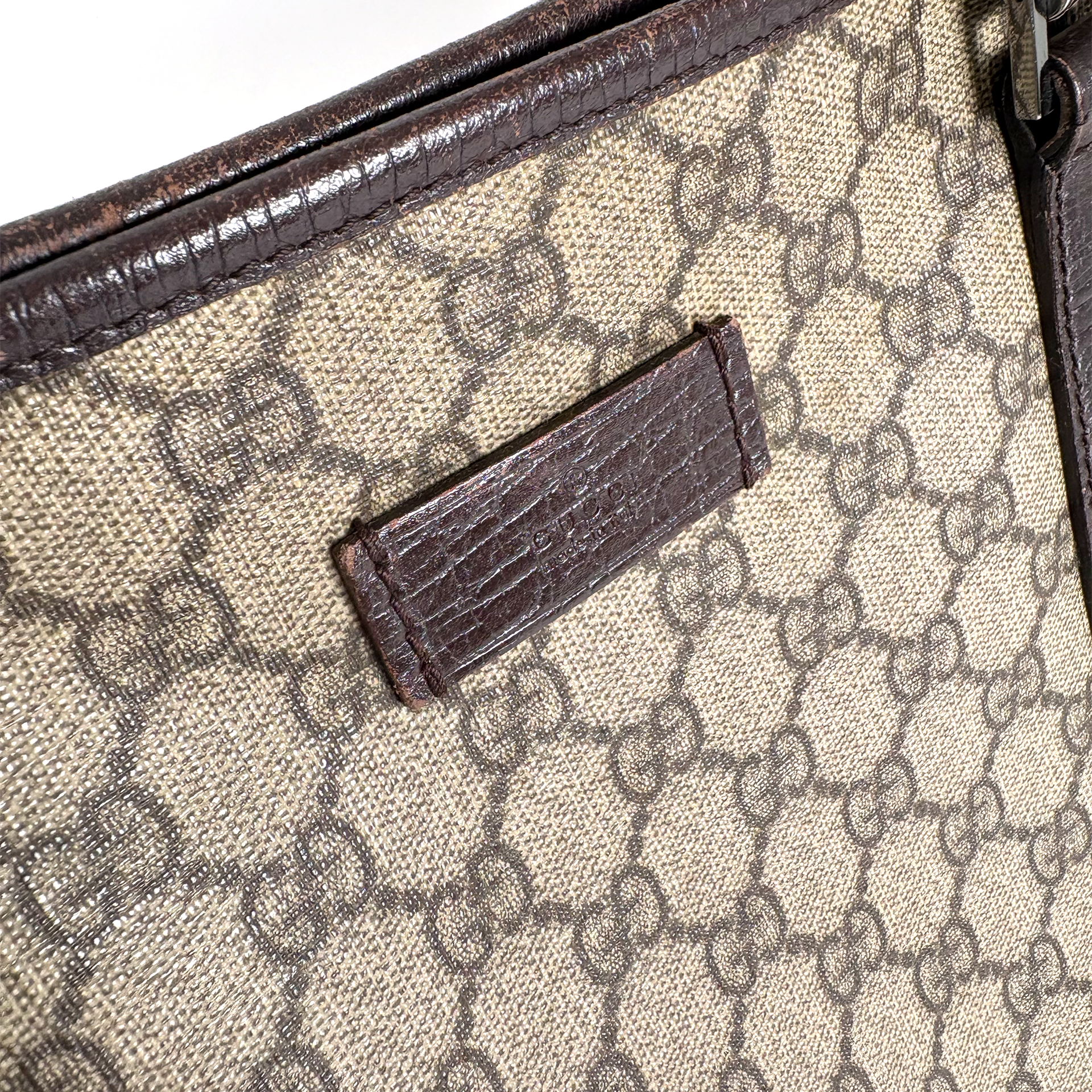 Gucci PVC Tote Bag Brown