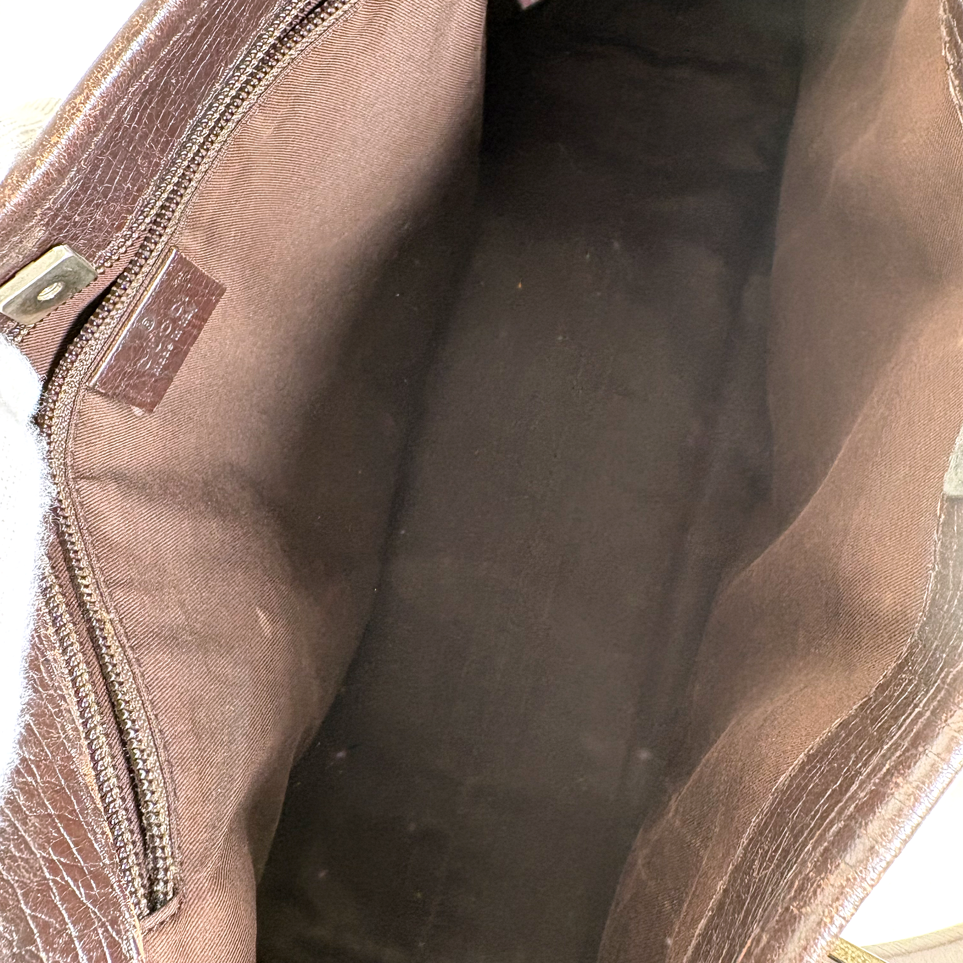 Gucci PVC Tote Bag Brown