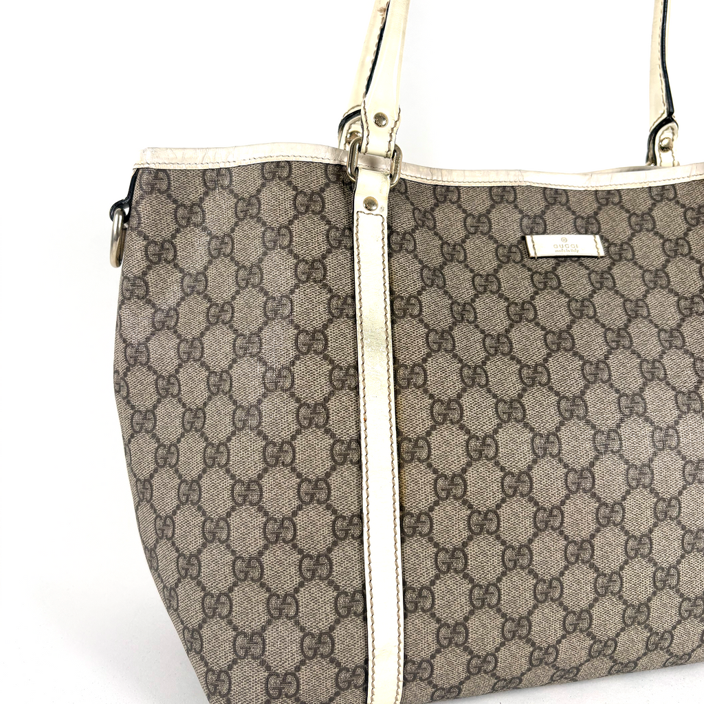 Gucci PVC Tote Bag Large Ivory White