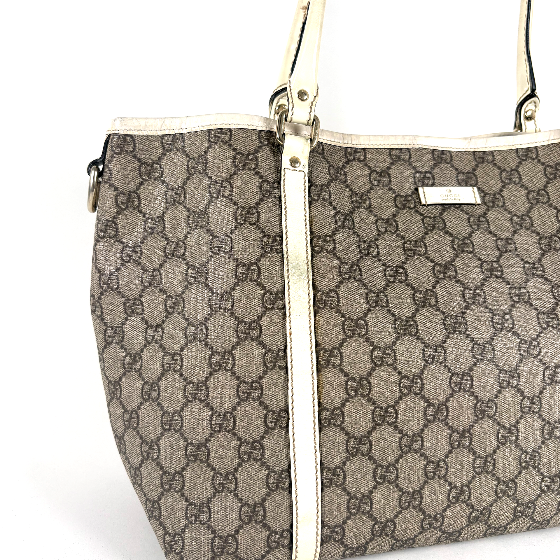 Gucci PVC Tote Bag Large Ivory White