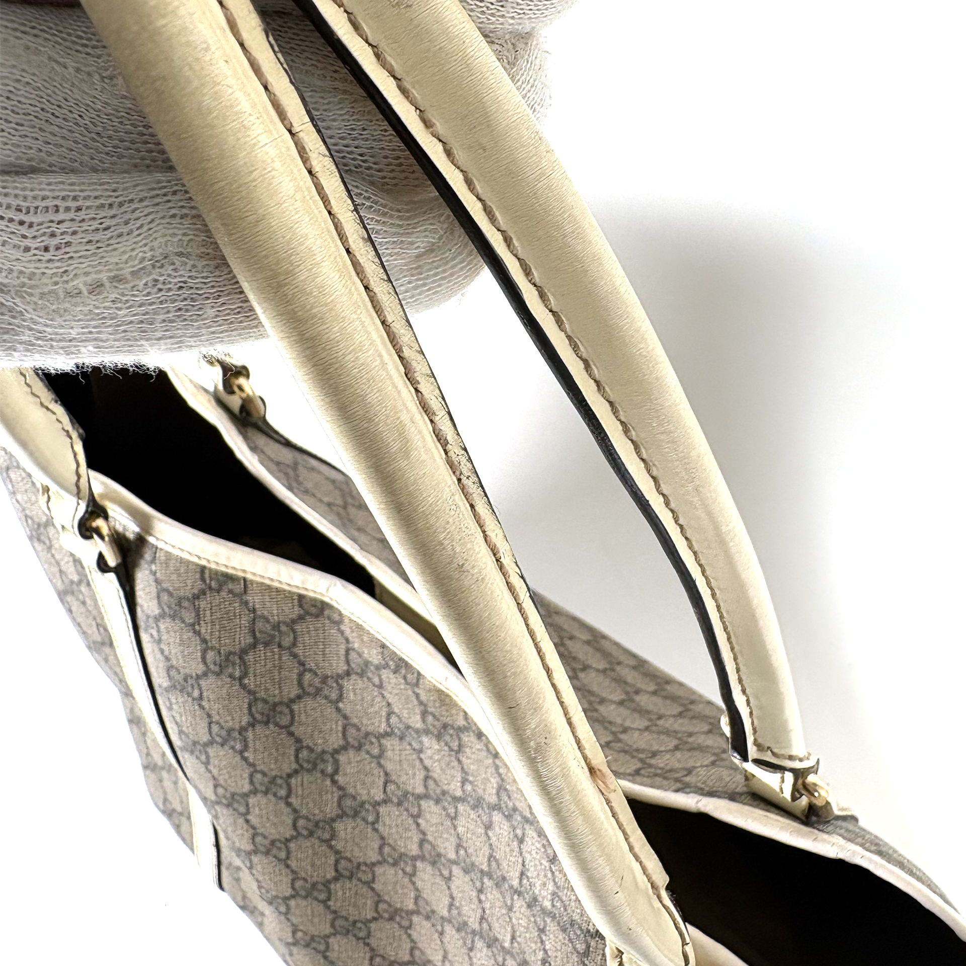 Gucci PVC Tote Bag Large Ivory White