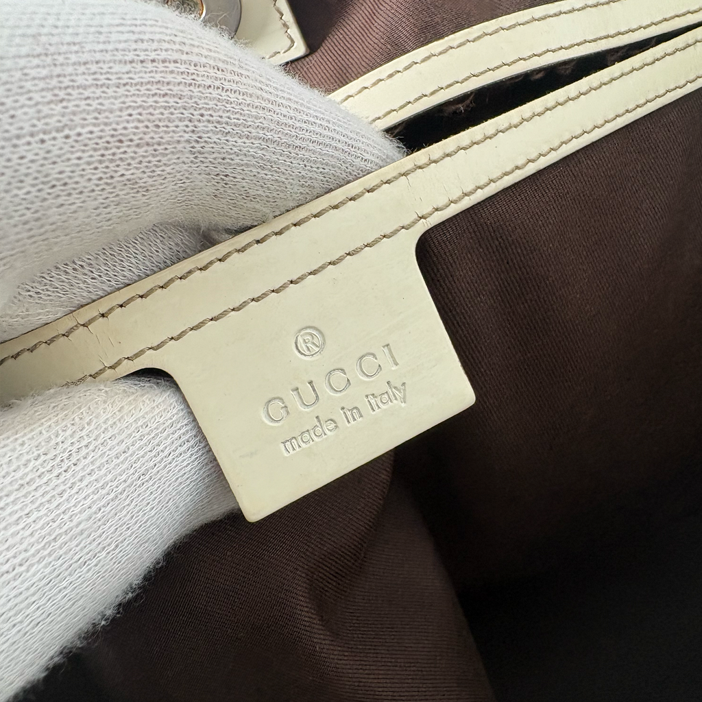 Gucci PVC Tote Bag Large Ivory White