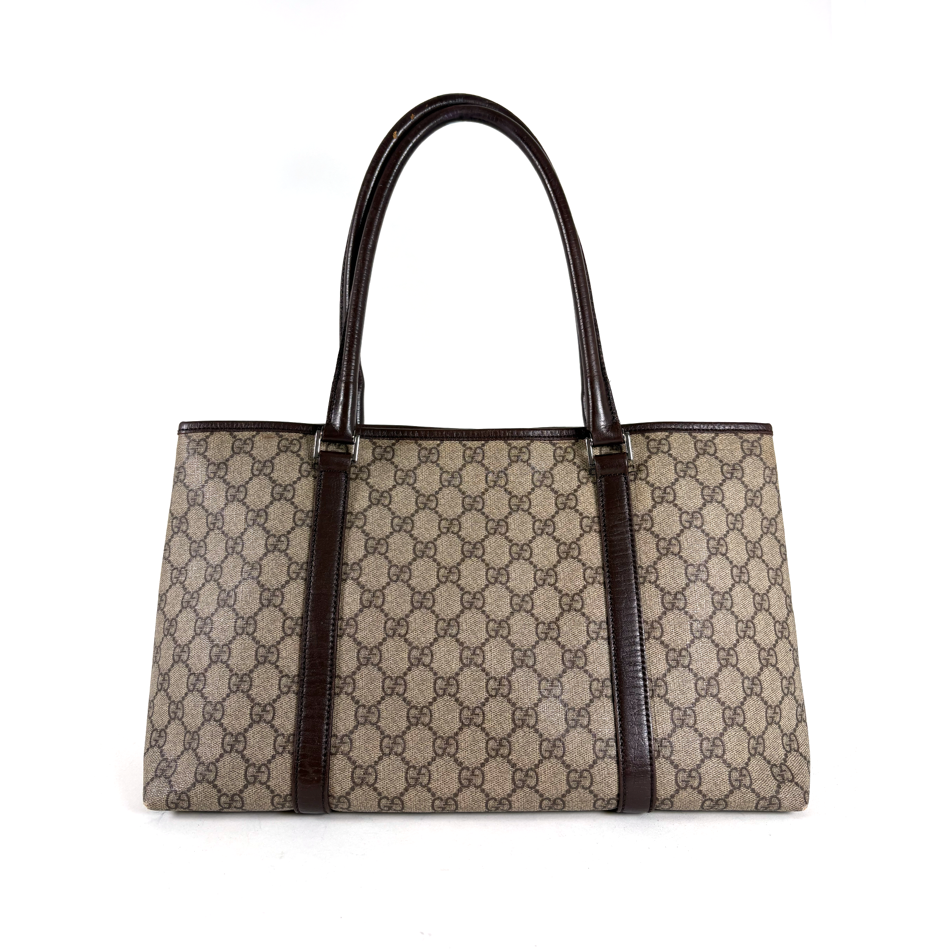 Gucci PVC Tote Bag Brown