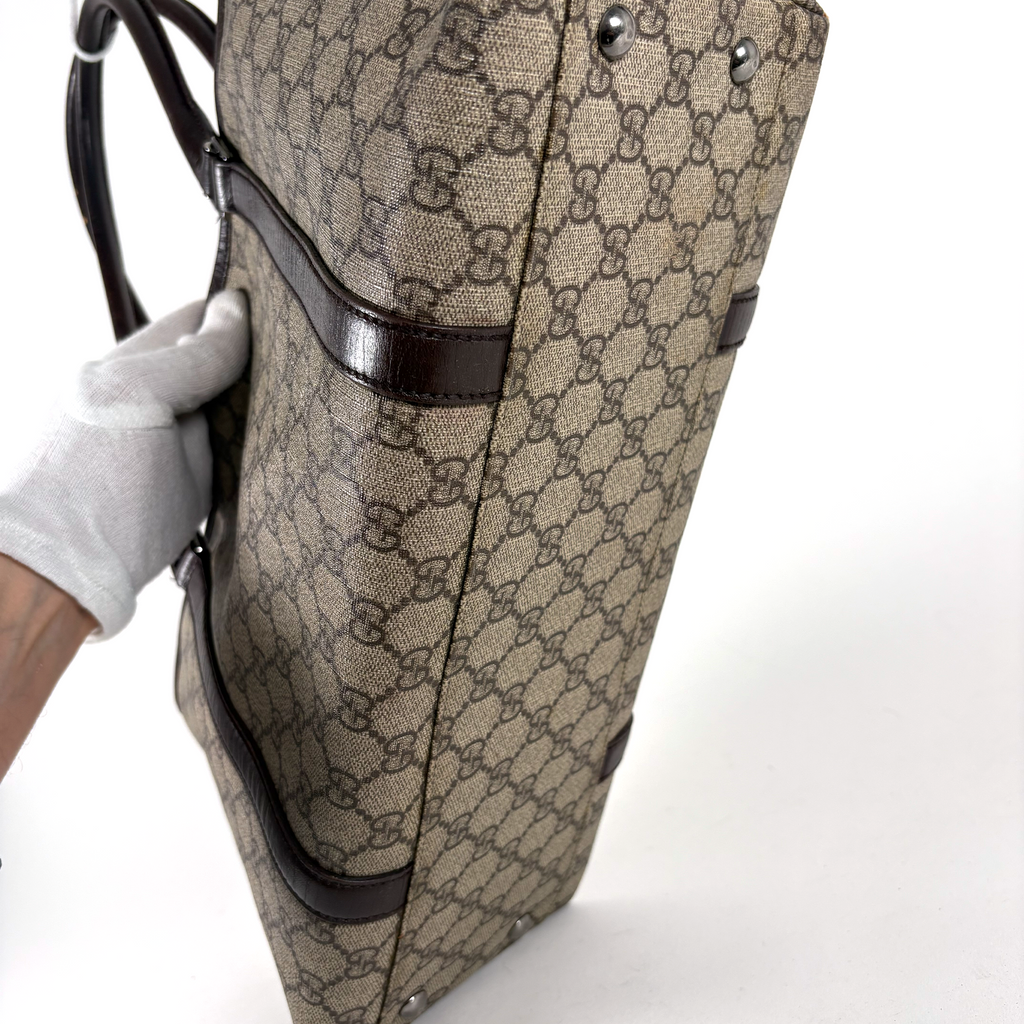 Gucci PVC Tote Bag Brown